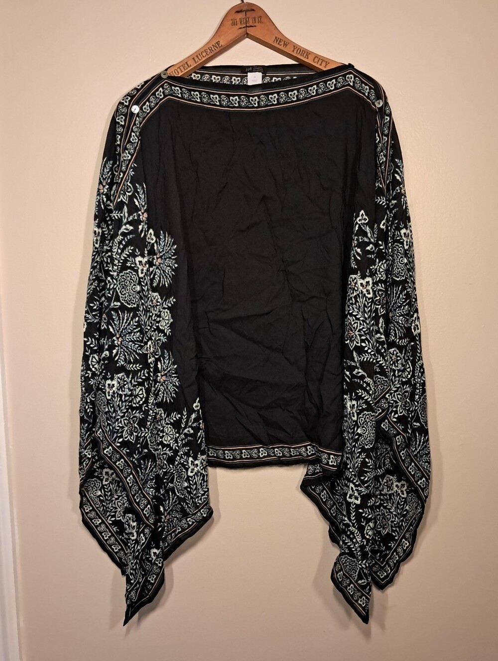 J. Jill Wearever Poncho Scarf Boho Style Top One Size
